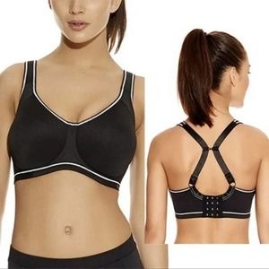 Freya | Active Sonic Storm Black Underwired Moulded Sports Bra Black